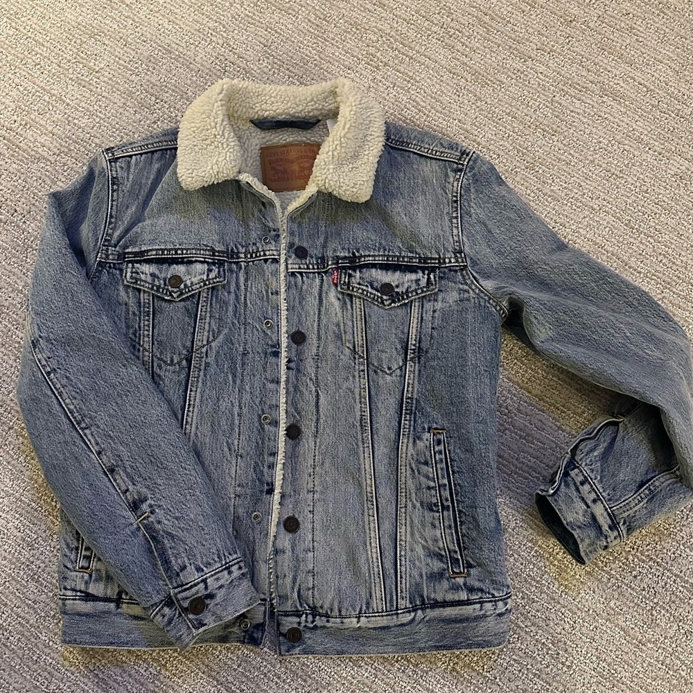 Levi's Denim Jacket with Fleece Lining, women's - Size Small